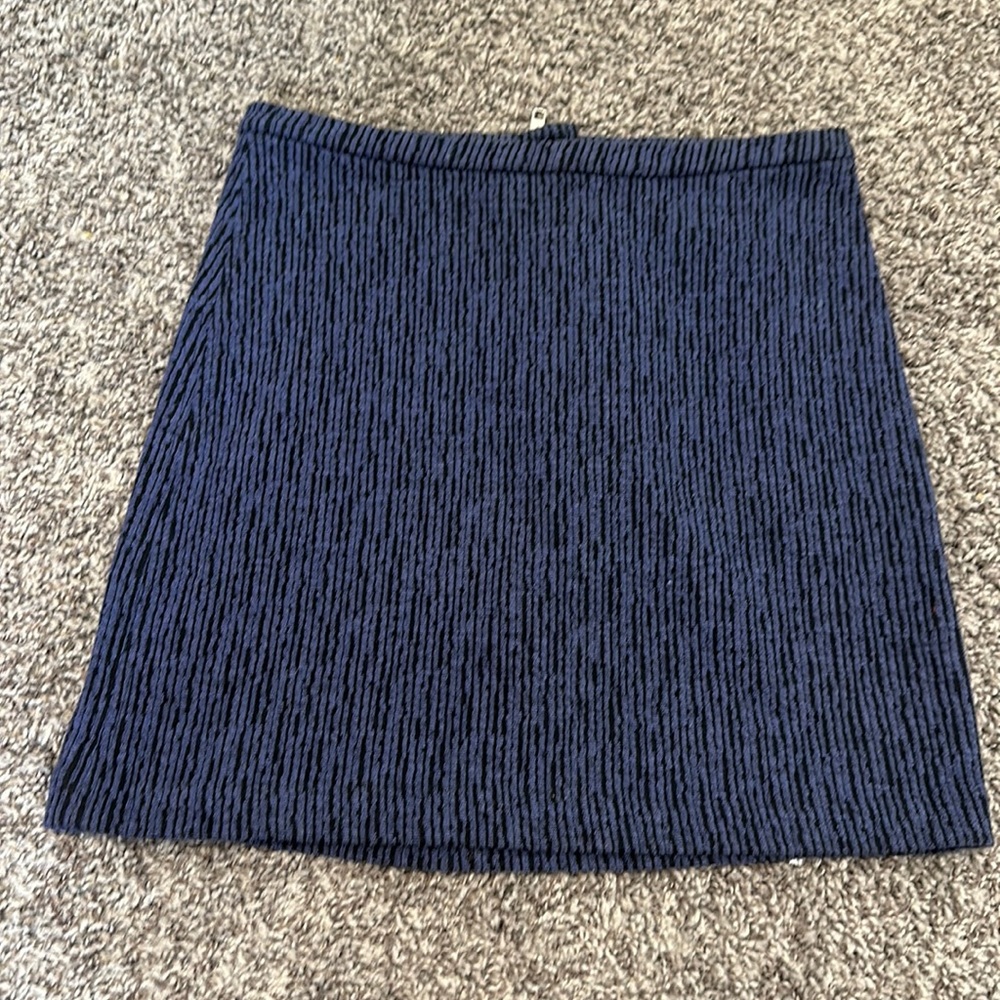 & Other Stories Black and Blue Mini Skirt